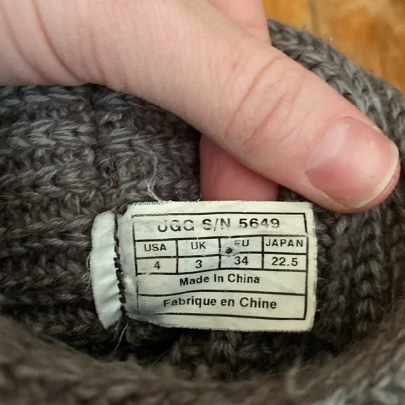 Sweater Knitt Classic Cardy Ugg S/N 5649 Grey - Picture 9 of 12